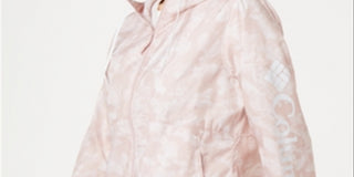 Columbia Women's Flash Forward Printed Windbreaker Pink Size Medium