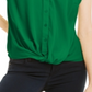 INC International Concepts Women's Twist Front Top Green Size Large