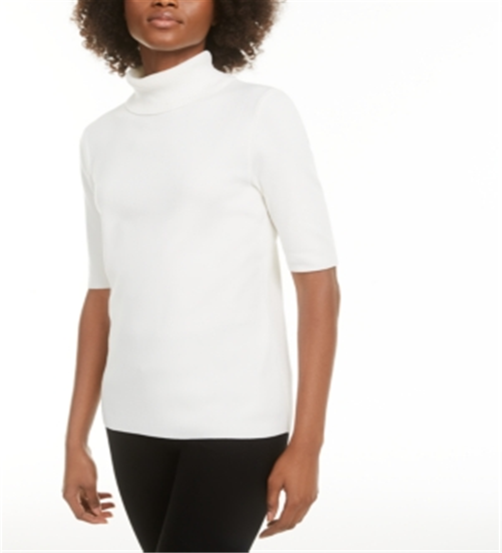 Alfani Women's Turtleneck Sweater White Size -Petite XL