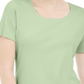 Karen Scott Women's Short Sleeve Scoop Neck Top Green Size Large