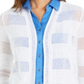 Charter Club Open-Front Cardigan White Size L