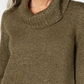Karen Scott Women's Cowl Neck 3/4 Sleeve Sweater Green Size Petite XL