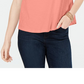 Charter Club Women's Cotton Embroidered T-Shirt Orange Size Petite L