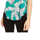 Alfani Women's Printed Round Hem T-Shirt Green Size Petite XL
