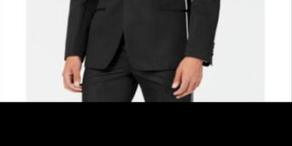 Calvin Klein Men's Slim Fit Pipe Trim Jacket Black Size 46R