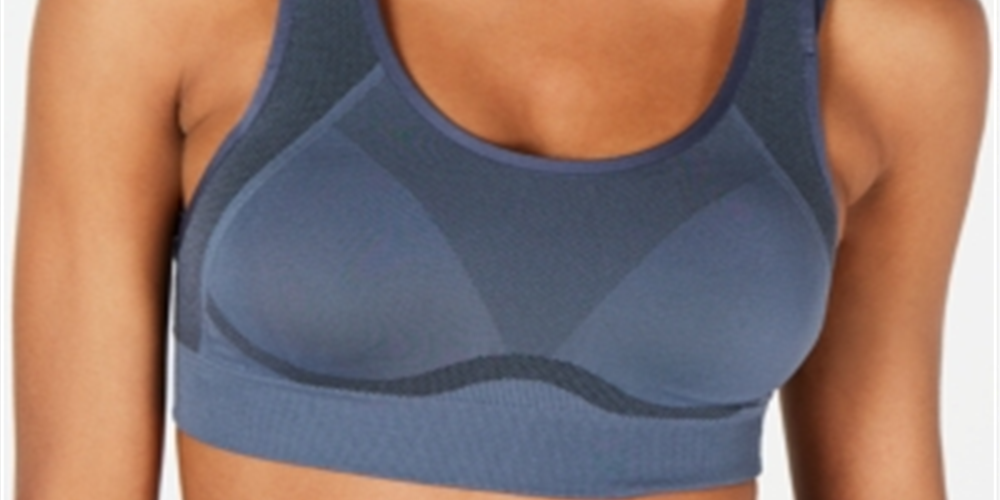 Under Armour Women's Vanish Seamless Mid Sports Bra Gray Size XL