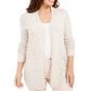 Charter Club Women's Curved-Hem Completer Sweater Beige Size S