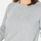 Karen Scott Women's  Plush Front-Seam Sweater  Gray Size Medium