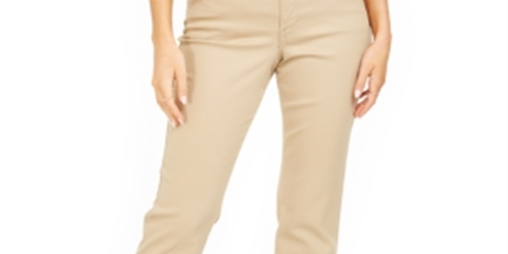 Style & Co  Women's Tummy-Control Straight-Leg Jea Perfect Khaki 18S