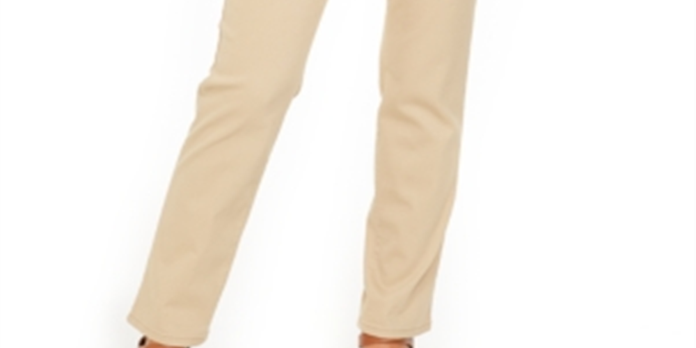 Style & Co  Women's Tummy-Control Straight-Leg Jea Perfect Khaki 18S