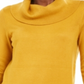 JM Collection Women's Cowl Neck Sweater Yellow Size Small