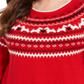 Calvin Klein Women's Plus Fair Isle Printed Sweater Red Size 4X
