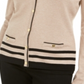 Karen Scott Women's Crew-Neck Cardigan  Brown Size XS