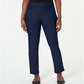 Karen Scott Women's Pull on Flat Front Pants Blue Size XL