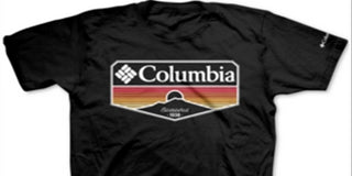 Columbia Men's Sandy Graphic T-Shirt Black Size Small