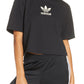 Adidas Women's Large Trefoil Tee Black Size Small