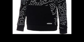 Adidas Boys  Fleece Hoodie-Big Kid Black Size Small