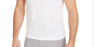 Alfani Men's Twill Striped Polo Shirt White Size X-Large