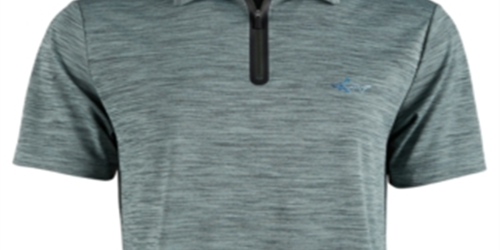 Attack Life by Greg Norman Men's Quarter Zip Polo Shirt Green Size Large