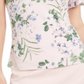 Calvin Klein Women's Floral V Neck Blouse Pink Size Small