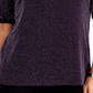 JM Collection Women's Puff Sleeve Top Purple Size XX-Large