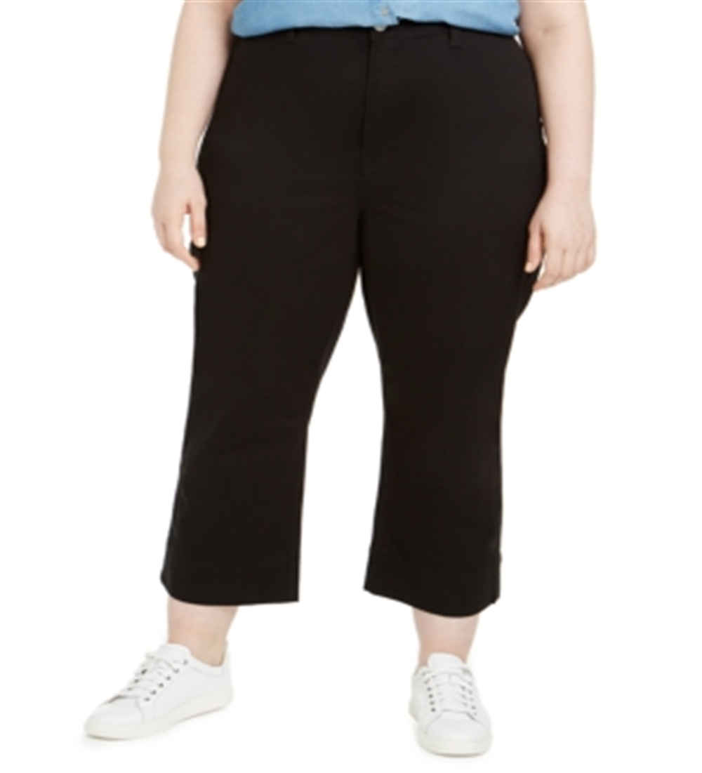 Celebrity Pink Women's Zippered Pocketed Cropped Pants Black Size Petite Small