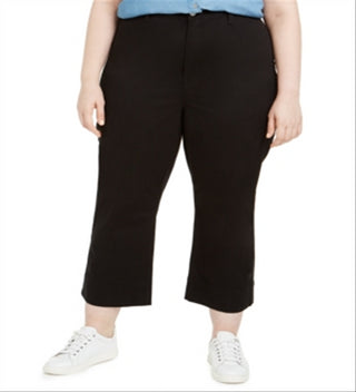 Celebrity Pink Women's Zippered Pocketed Cropped Pants Black Size Petite Small