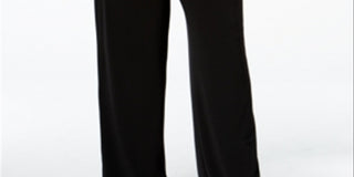 Alfani Women's Knit Wide Leg Pant Black Size 1X