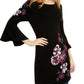 INC International Concepts Women's Embroidered Sweater Tunic Black Size S
