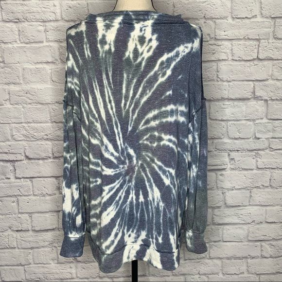 Free People Women's Best Catch Sweatshirt Blue Size -XS