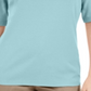 Karen Scott Button-Detail V-Neck Top Blue Size 2XL