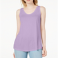 Maison Jules Women's Scoop Neck Tank Purple Size X-Large