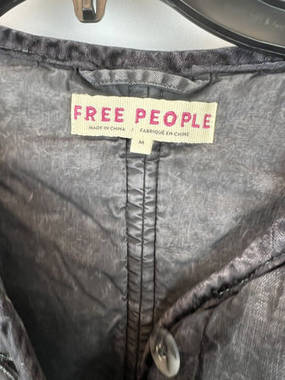 Free People Women's Mixed Signals Liner Jackets Gray Size M