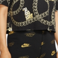 Nike Women's Glam Dunk Fitness Training T-Shirt Black Size X-Small