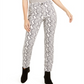 INC International Concepts Women's Snake Print Skinny Jeans Gray Size 0