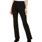 INC International Concepts Women's  Petite Pull-on Bootcut Pants Black Size 0 P