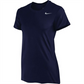 Nike Women's Team Legend Short Sleeve T-Shirt Blue Size XX-Large