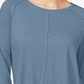 Style & Co Women's Cotton High Low Top Blue Size M