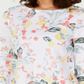 Charter Club Women's Pima Cotton Combo-Print Top White Size XL