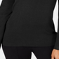 JM Collection Women's Grommet Trim V Neck Top Black Size Petite XL