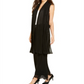 Alfani Women's Pleated Mesh Vest Black Size XL