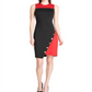 Tommy Hilfinger Women's Embellished Zippered Sleeveless Jewel Neck Above the Knee Sheath Wear to Work Dress Black Size 10