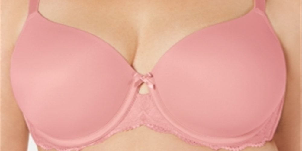 INC International Concepts Women's Plus Lace Trim Balconette Bra Pink Size 42 G