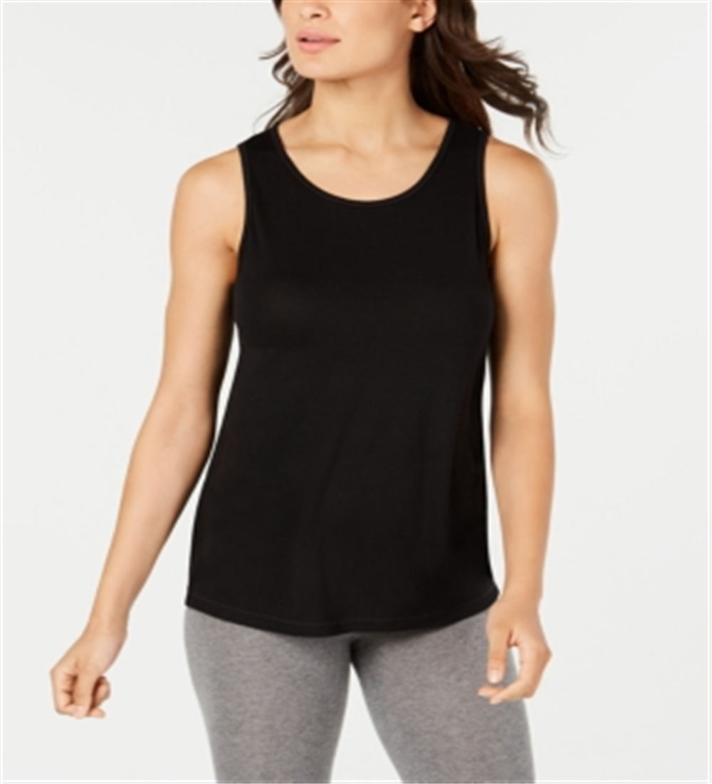 Ideology Women's Fitness Yoga Tank Top Black Size X-Small