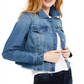INC International Concepts Women's Cropped Denim Jacket Blue Size X-Large