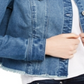INC International Concepts Women's Cropped Denim Jacket Blue Size X-Large