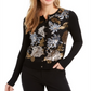 Charter Club Women's Sequined Cardigan Black Size Small