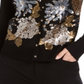 Charter Club Women's Sequined Cardigan Black Size Small