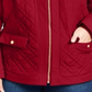 Charter Club Women's Plus Quilted Mandarin Collar Jacket Red Size 0X