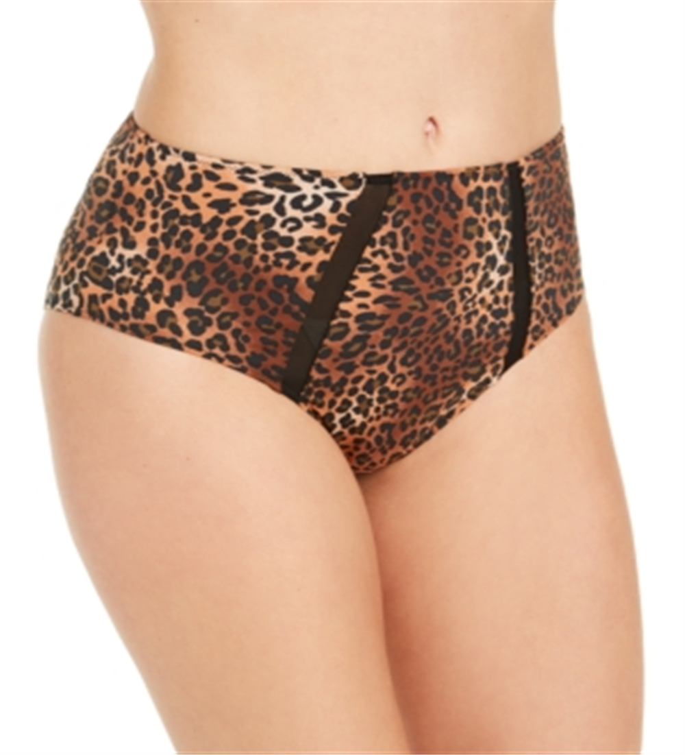 INC International Concepts Women's Intimates Animal Print Everyday Underwear Brown Size M